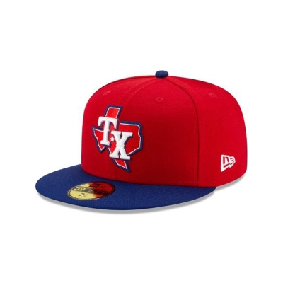 Sapca New Era Texas Rangers MLB Authentic Collection Alt 3 59FIFTY Fitted - Rosii